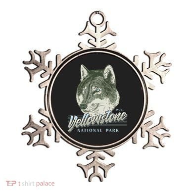 Yellowstone National Park Wolf Logo Ornament