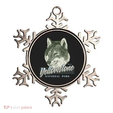 Yellowstone National Park Wolf Logo Ornament