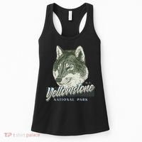 Yellowstone National Park Wolf Logo Women's Tank Top thumb 0