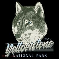 Yellowstone National Park Wolf Logo Women's Tank Top thumb 5