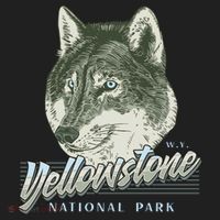 Yellowstone National Park Wolf Logo Hat thumb 2