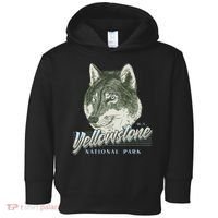 Yellowstone National Park Wolf Logo Toddler Hoodie thumb 0