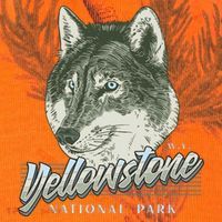 Yellowstone National Park Wolf Logo Kati Licensed 12" Camo Cuffed Beanie thumb 2