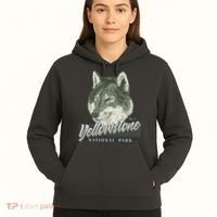 Yellowstone National Park Wolf Logo Hoodie thumb 5