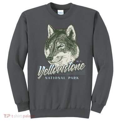 Yellowstone National Park Wolf Logo Sweatshirt