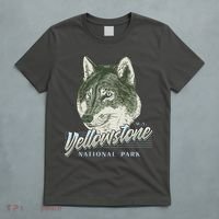 Yellowstone National Park Wolf Logo T-Shirt thumb 5