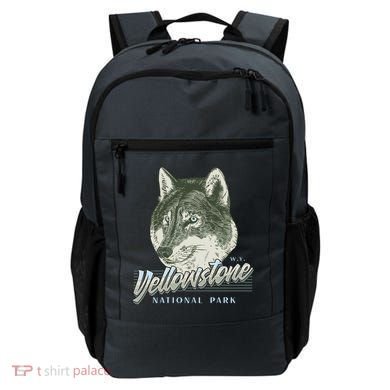 Yellowstone National Park Wolf Logo Backpack