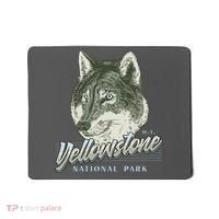 Yellowstone National Park Wolf Logo Mousepad thumb 0