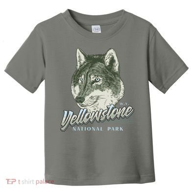 Yellowstone National Park Wolf Logo Toddler T-Shirt