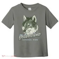 Yellowstone National Park Wolf Logo Toddler T-Shirt thumb 0