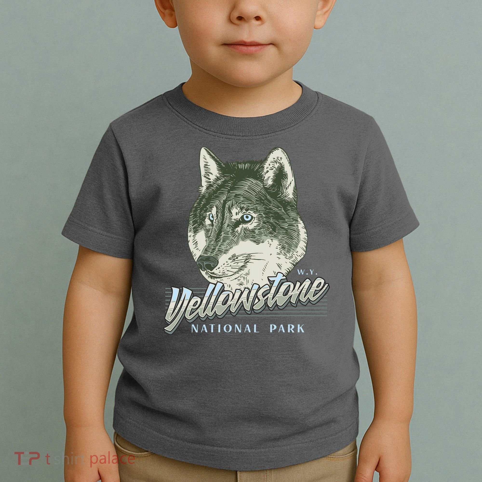 Yellowstone National Park Wolf Logo Toddler T-Shirt