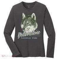 Yellowstone National Park Wolf Logo Women's Long Sleeve Shirt thumb 0