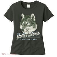 Yellowstone National Park Wolf Logo Women's T-Shirt thumb 0