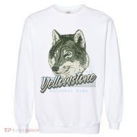 Yellowstone National Park Wolf Logo Garment-Dyed Sweatshirt thumb 0