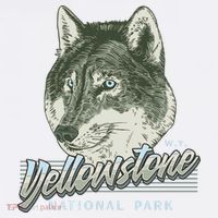 Yellowstone National Park Wolf Logo Garment-Dyed Sweatshirt thumb 2