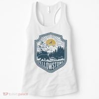 Yellowstone National Park Bear Nature Hiking Outdoors Women's Tank Top thumb 0