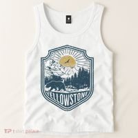 Yellowstone National Park Bear Nature Hiking Outdoors Tank Top thumb 2
