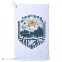 Yellowstone National Park Bear Nature Hiking Outdoors Golf Towel thumb 0