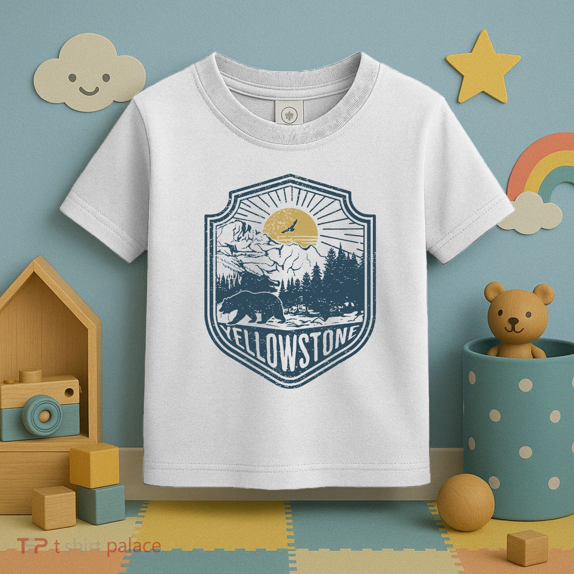 Yellowstone National Park Bear Nature Hiking Outdoors Toddler T-Shirt