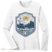 Yellowstone National Park Bear Nature Hiking Outdoors Women's Long Sleeve Shirt thumb 0
