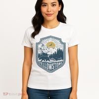 Yellowstone National Park Bear Nature Hiking Outdoors Women's T-Shirt thumb 4