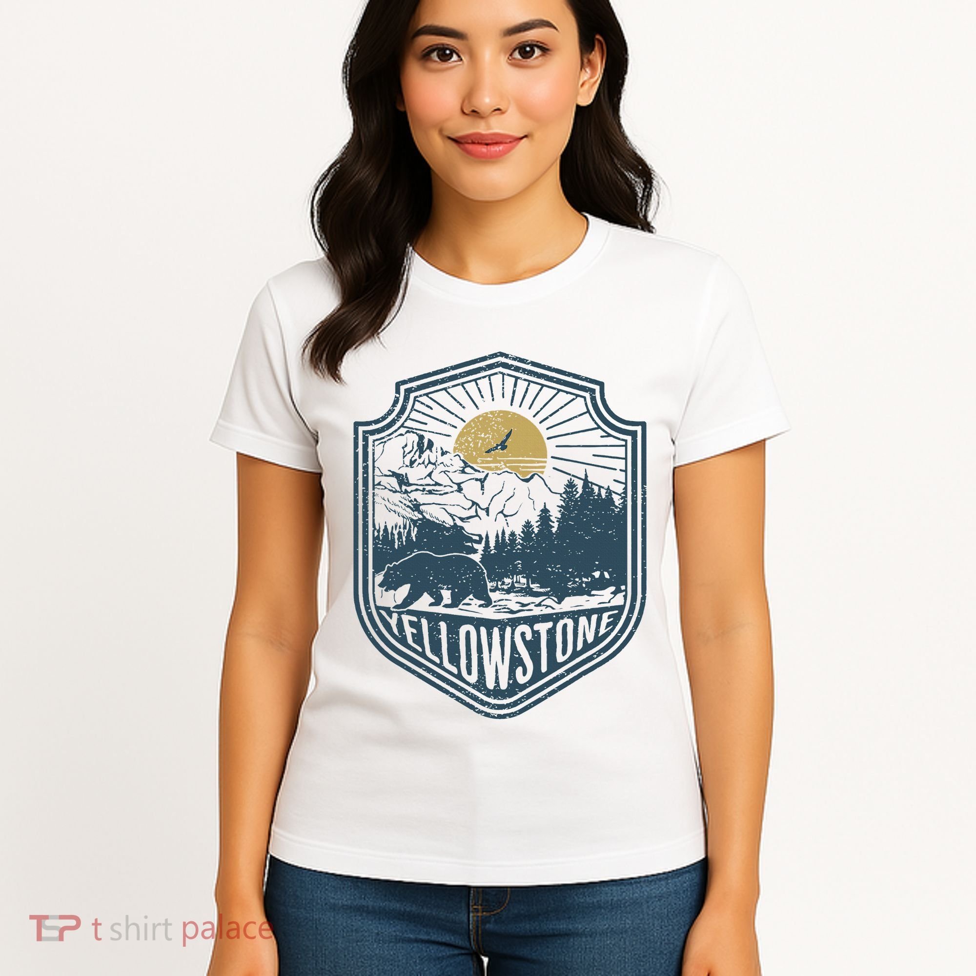 Yellowstone National Park Bear Nature Hiking Outdoors Women's T-Shirt