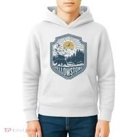 Yellowstone National Park Bear Nature Hiking Outdoors Kids Hoodie thumb 4