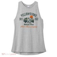 Yellowstone National Park 150th Anniversary Memorabilia Long Sleeve Ladies PosiCharge Tri-Blend Wicking Tank thumb 0