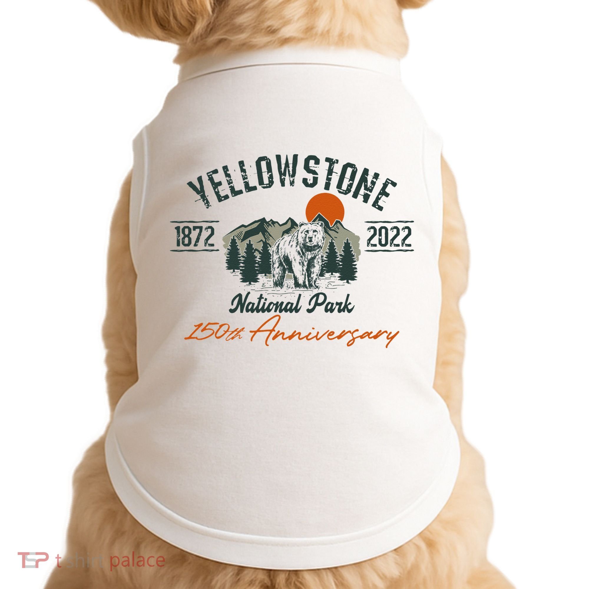 Yellowstone National Park 150th Anniversary Memorabilia Long Sleeve Doggie Tank
