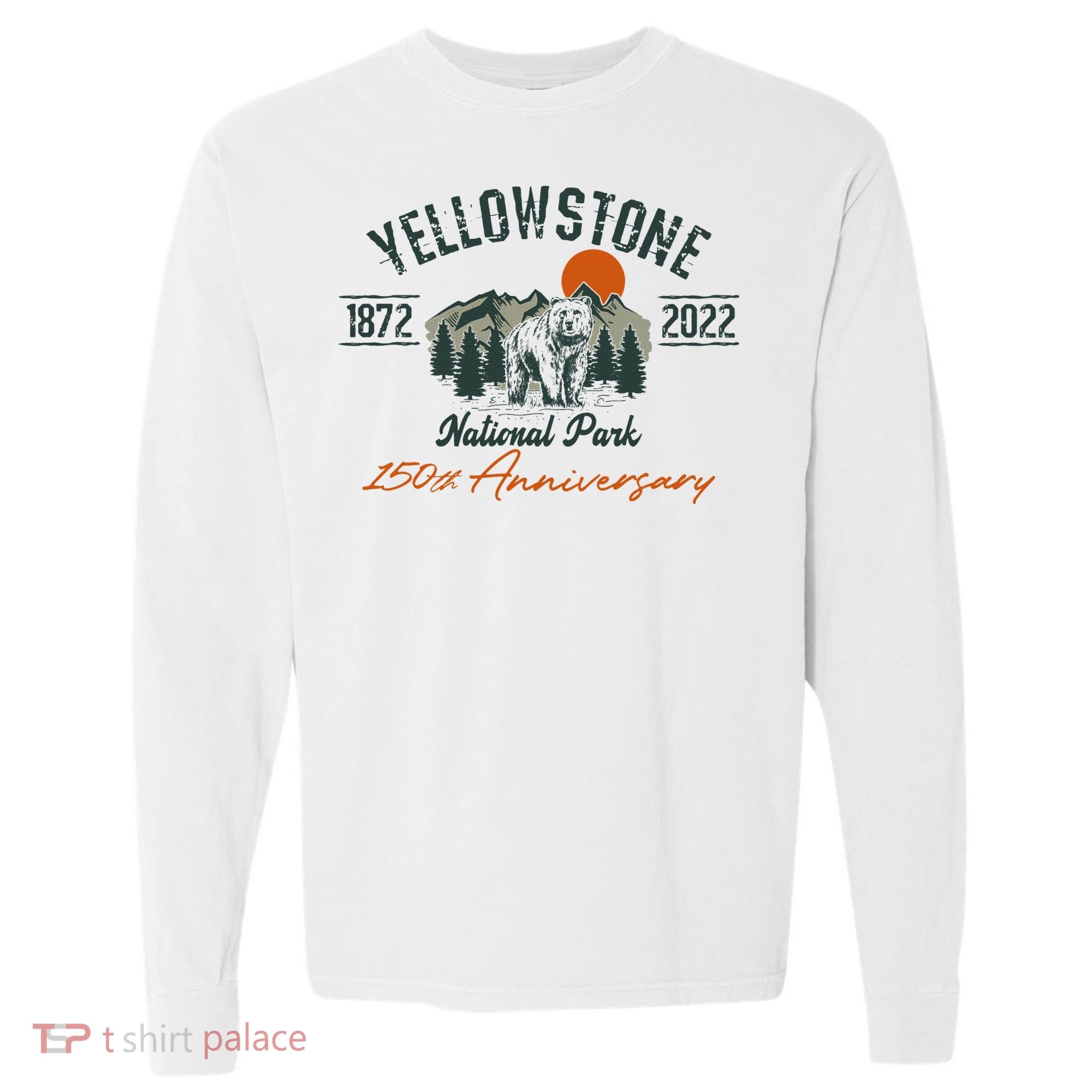 Yellowstone National Park 150th Anniversary Memorabilia Long Sleeve Comfort Colors Heavyweight Long Sleeve T-Shirt