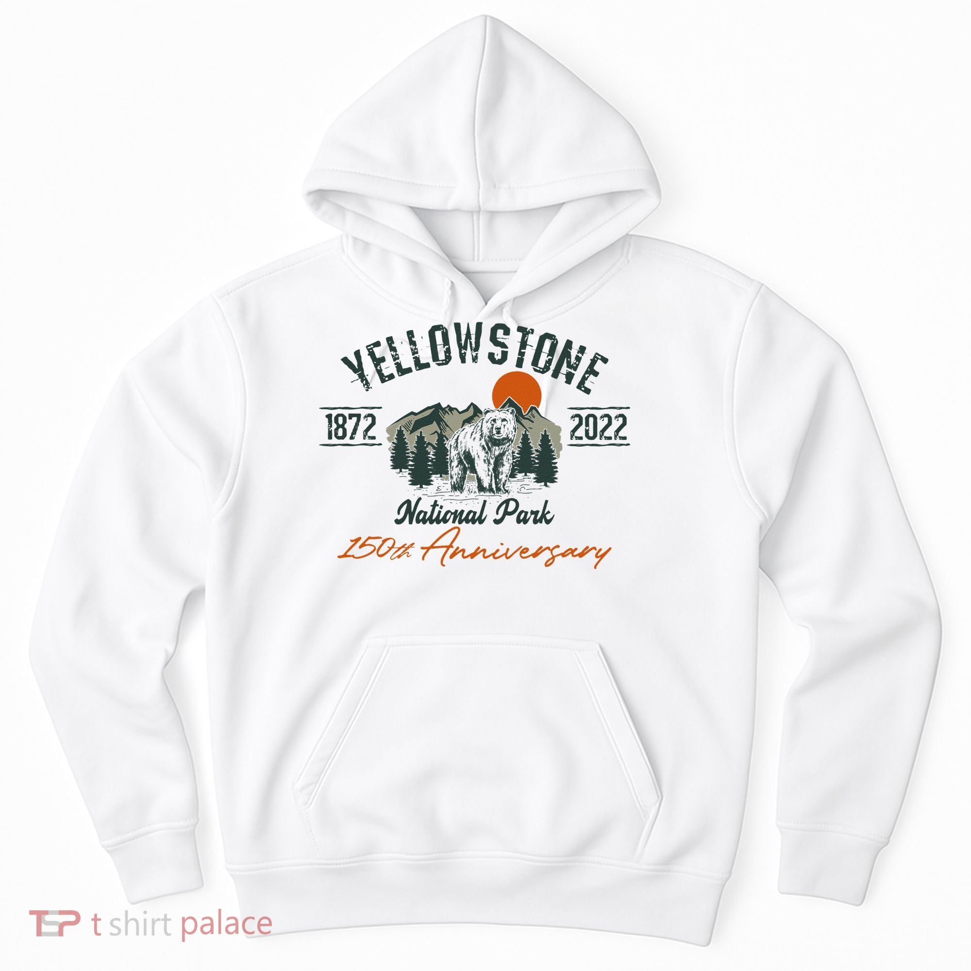 Yellowstone National Park 150th Anniversary Memorabilia Long Sleeve Hoodie