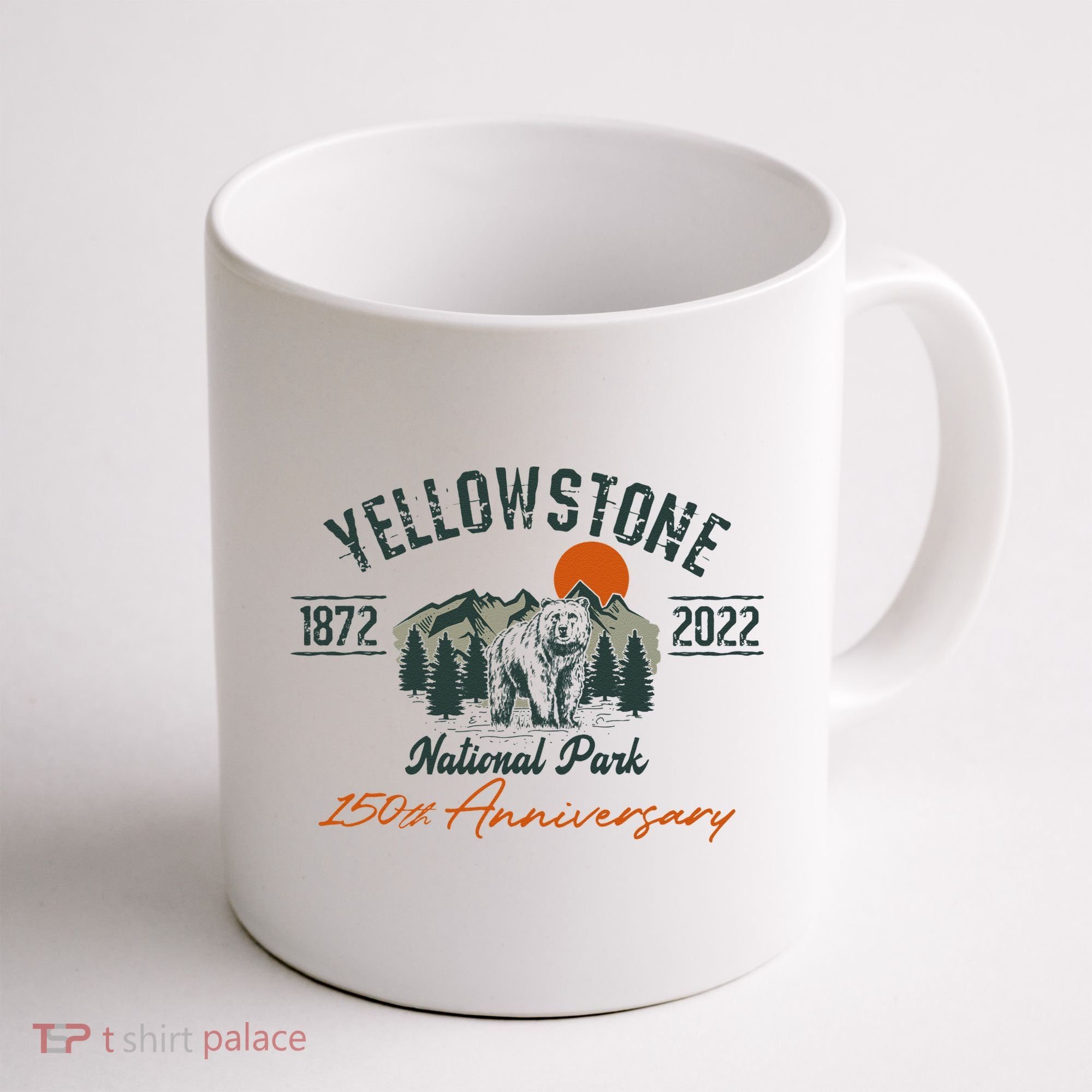 Yellowstone National Park 150th Anniversary Memorabilia Long Sleeve Coffee Mug