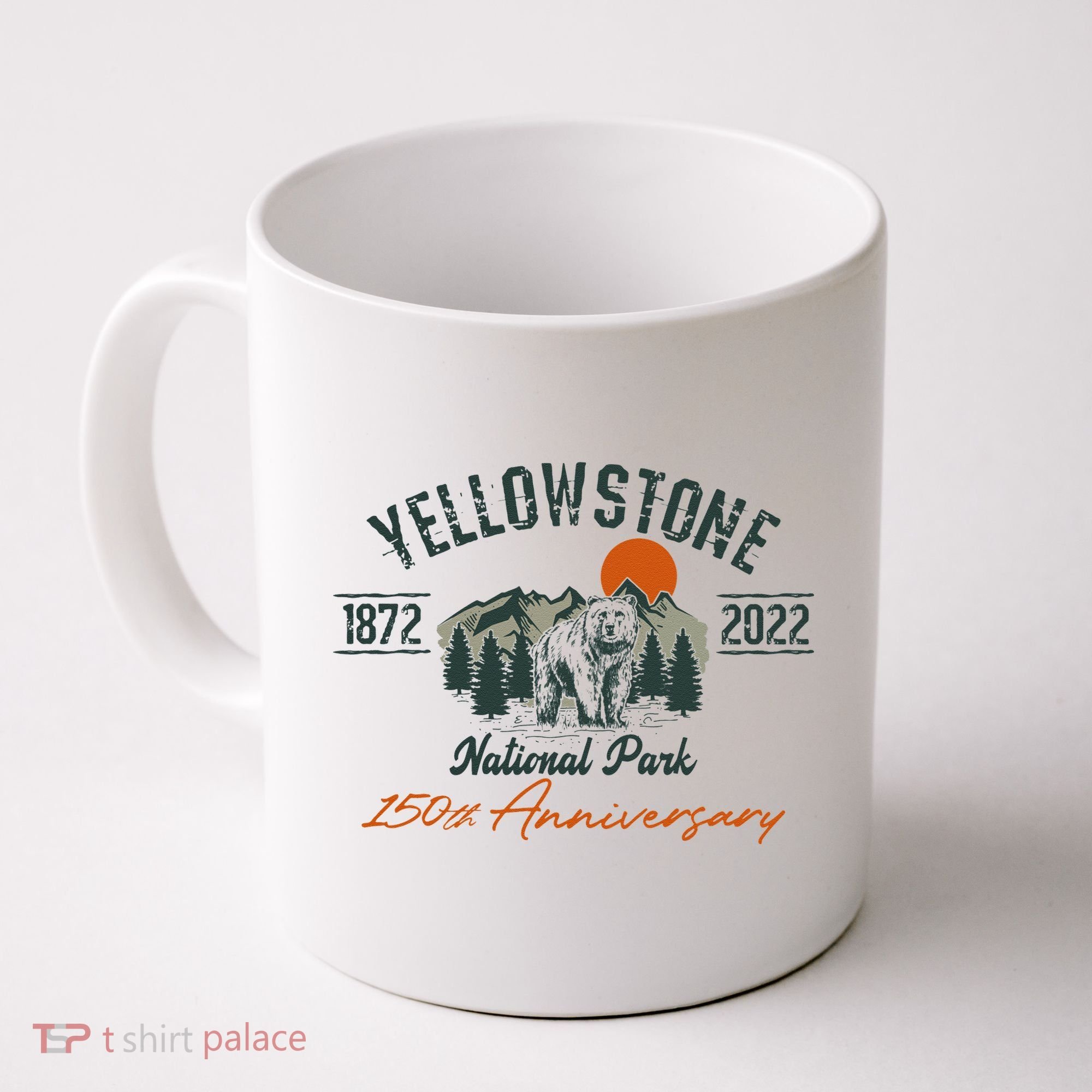 Yellowstone National Park 150th Anniversary Memorabilia Long Sleeve Coffee Mug