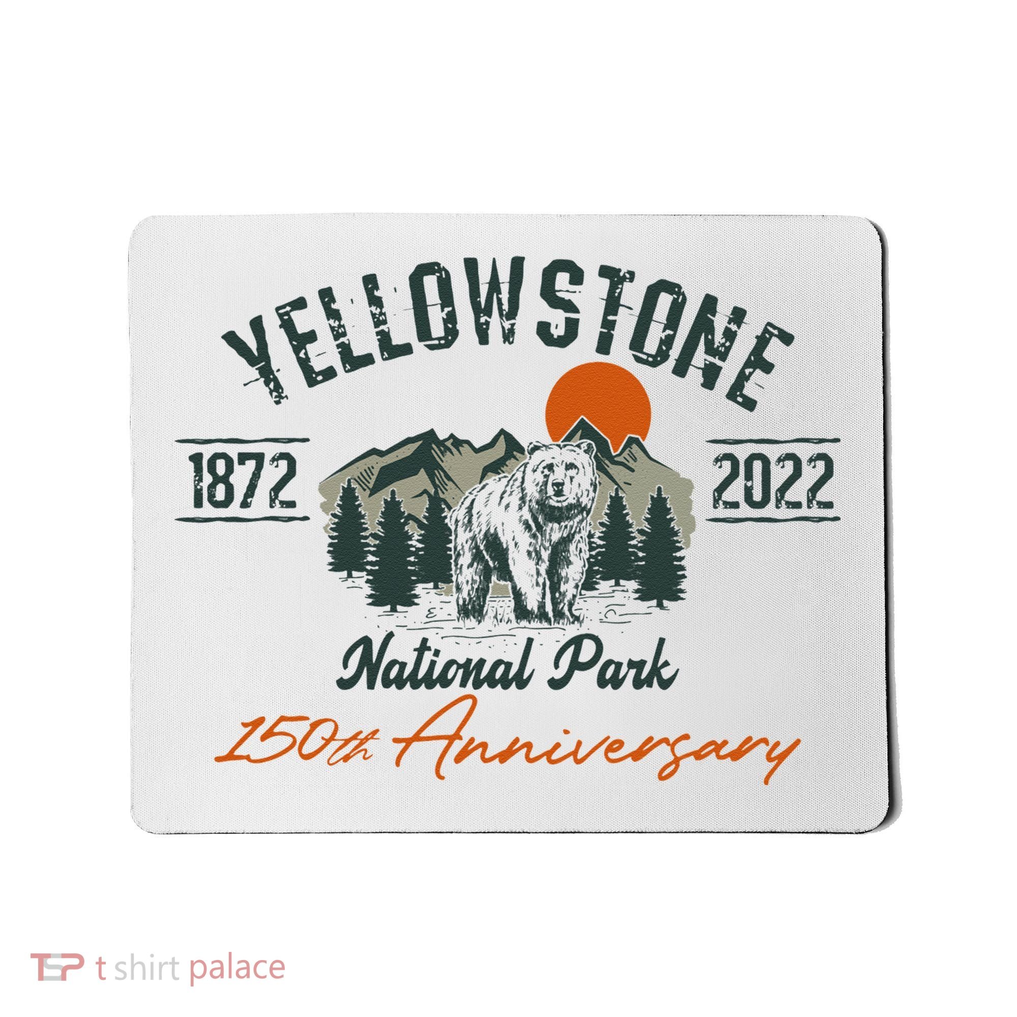 Yellowstone National Park 150th Anniversary Memorabilia Long Sleeve Mousepad