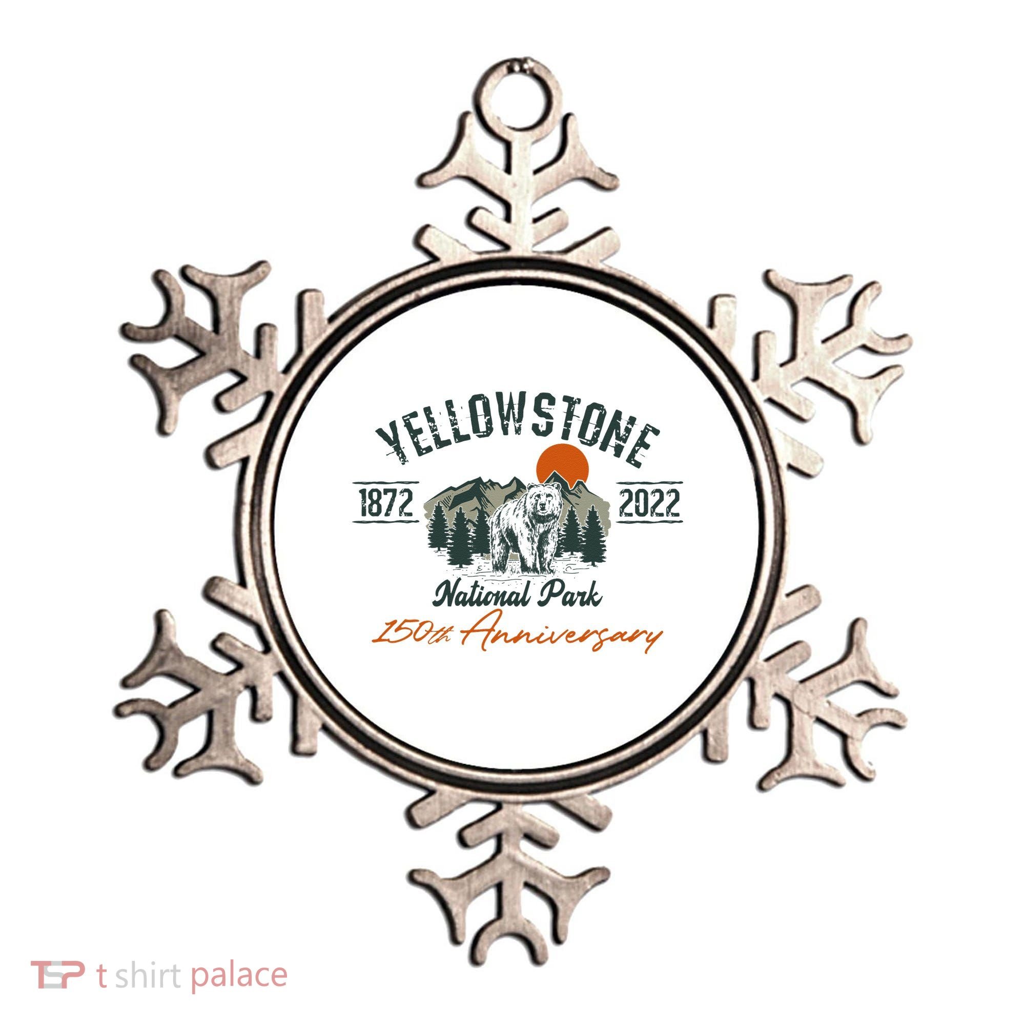 Yellowstone National Park 150th Anniversary Memorabilia Long Sleeve Ornament