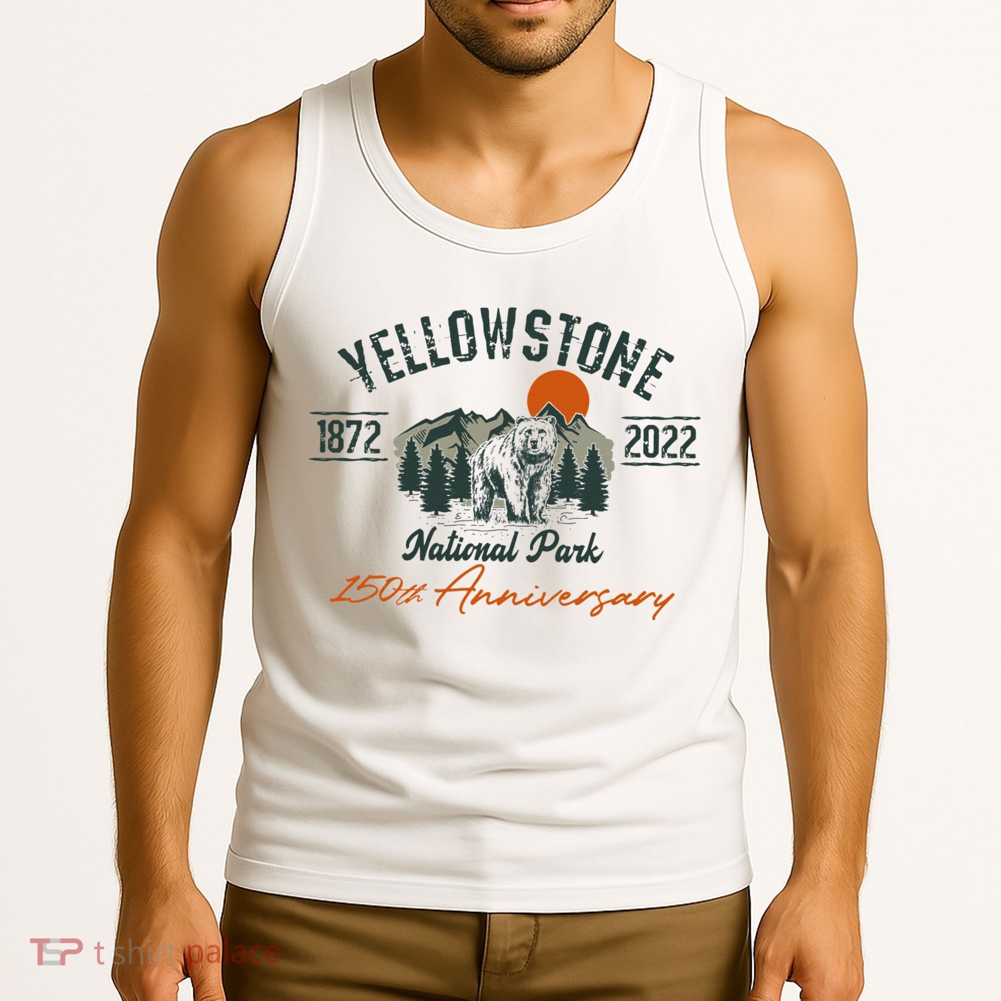 Yellowstone National Park 150th Anniversary Memorabilia Long Sleeve Tank Top