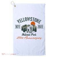 Yellowstone National Park 150th Anniversary Memorabilia Long Sleeve Golf Towel thumb 0