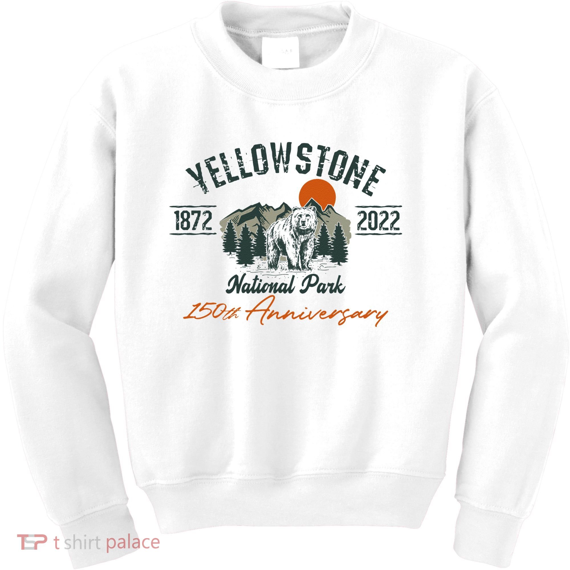 Yellowstone National Park 150th Anniversary Memorabilia Long Sleeve Kids Sweatshirt