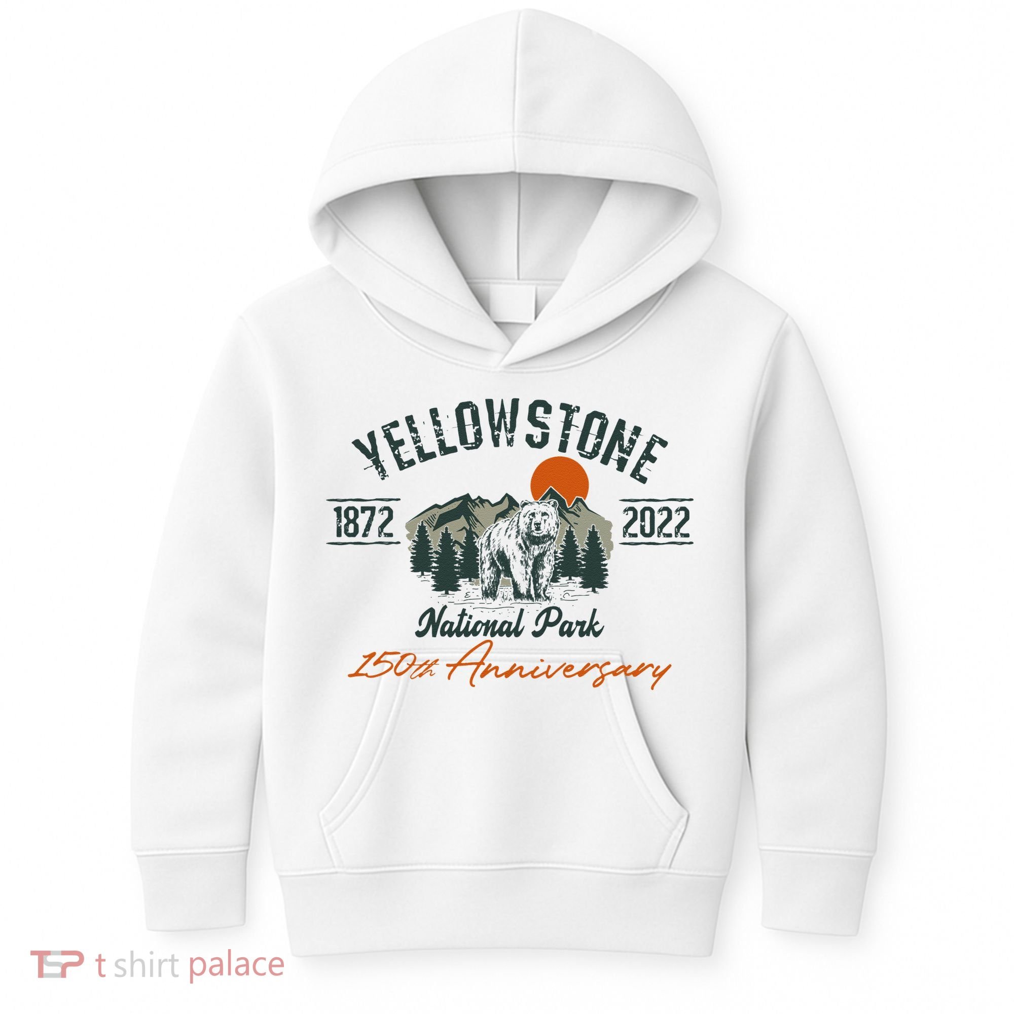 Yellowstone National Park 150th Anniversary Memorabilia Long Sleeve Kids Hoodie