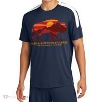 Yellowstone National Park Wyoming Buffalo Bison Sunset Sport-Tek Competitor United Soccer Jersey thumb 0