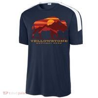 Yellowstone National Park Wyoming Buffalo Bison Sunset Sport-Tek Competitor United Soccer Jersey thumb 2