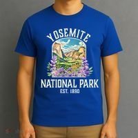 Yosemite National Park Lupine Vintage Gift T-Shirt thumb 3