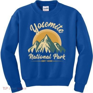 Yosemite National Park Vintage Gift Kids Sweatshirt