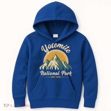 Yosemite National Park Vintage Gift Kids Hoodie