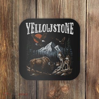 Yellowstone National Park Vintage 90s Coaster