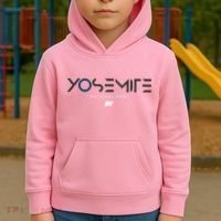Yosemite National Park California Tonal Kids Hoodie thumb 2