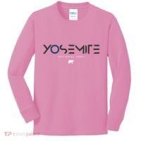 Yosemite National Park California Tonal Kids Long Sleeve Shirt thumb 0