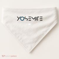 Yosemite National Park California Tonal USA-Made Doggie Bandana thumb 0