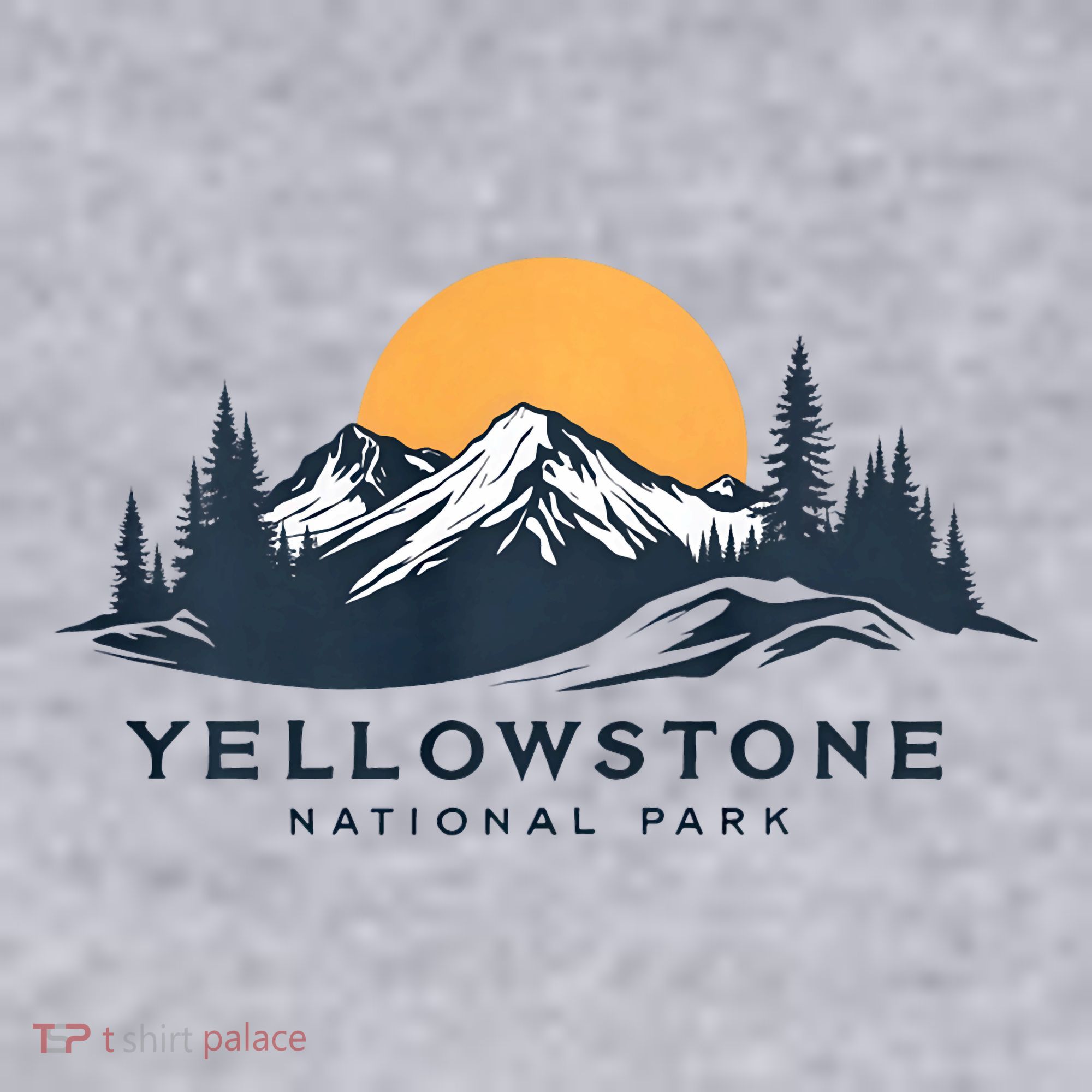 Yellowstone National Park Mountain Sunset Landscape Women's Sweatshirt