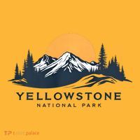 Yellowstone National Park Mountain Sunset Landscape Pom Pom 12in Knit Beanie thumb 2